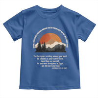 When A Foreigner Resides Among You In Your Land Do Not Mistreat Them Toddler T Shirt Leviticus Bible Verse - Wonder Print Shop