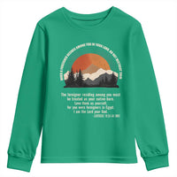 When A Foreigner Resides Among You In Your Land Do Not Mistreat Them Youth Sweatshirt Leviticus Bible Verse - Wonder Print Shop