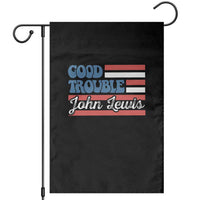 Funny John Lewis Good Trouble Garden Flag Vintage American Flag - Wonder Print Shop