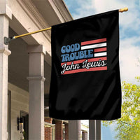 Funny John Lewis Good Trouble Garden Flag Vintage American Flag - Wonder Print Shop