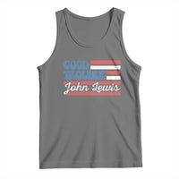 Funny John Lewis Good Trouble Tank Top Vintage American Flag - Wonder Print Shop
