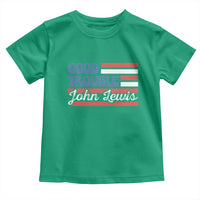 Funny John Lewis Good Trouble Toddler T Shirt Vintage American Flag - Wonder Print Shop