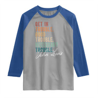John Lewis Raglan Shirt Get In Trouble Good Necessary Trouble Social Justice - Wonder Print Shop