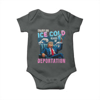 Funny Enjoy An Ice Cold Glass Of Deportation Baby Onesie American Flag - Wonder Print Shop