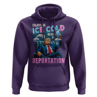 Funny Enjoy An Ice Cold Glass Of Deportation Hoodie American Flag - Wonder Print Shop