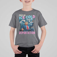 Funny Enjoy An Ice Cold Glass Of Deportation T Shirt For Kid American Flag - Wonder Print Shop
