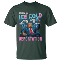 Funny Enjoy An Ice Cold Glass Of Deportation T Shirt American Flag - Wonder Print Shop