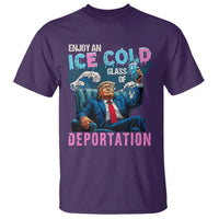Funny Enjoy An Ice Cold Glass Of Deportation T Shirt American Flag - Wonder Print Shop