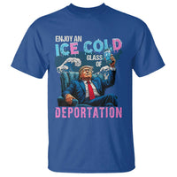 Funny Enjoy An Ice Cold Glass Of Deportation T Shirt American Flag - Wonder Print Shop