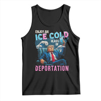 Funny Enjoy An Ice Cold Glass Of Deportation Tank Top American Flag - Wonder Print Shop