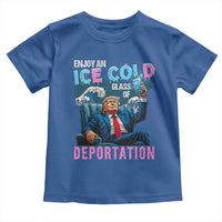 Funny Enjoy An Ice Cold Glass Of Deportation Toddler T Shirt American Flag - Wonder Print Shop