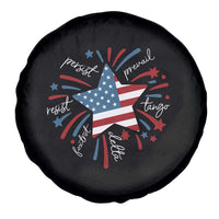 Funny 4th of July Fireworks Foxtrot Delta Tango Spare Tire Cover - Wonder Print Shop