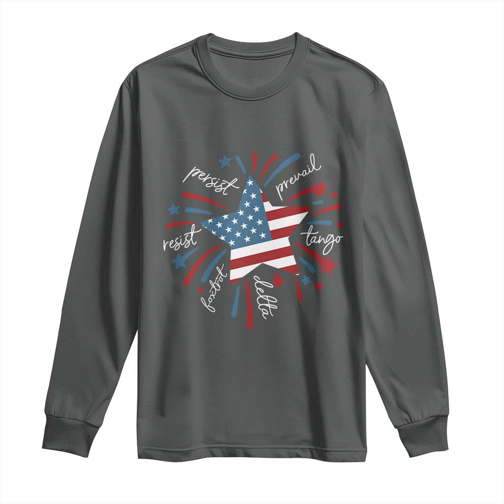 Funny 4th of July Fireworks Foxtrot Delta Tango Long Sleeve Shirt - Wonder Print Shop