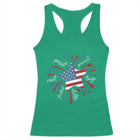 Funny 4th of July Fireworks Foxtrot Delta Tango Racerback Tank Top - Wonder Print Shop