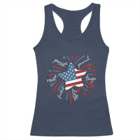 Funny 4th of July Fireworks Foxtrot Delta Tango Racerback Tank Top - Wonder Print Shop