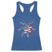 Funny 4th of July Fireworks Foxtrot Delta Tango Racerback Tank Top - Wonder Print Shop