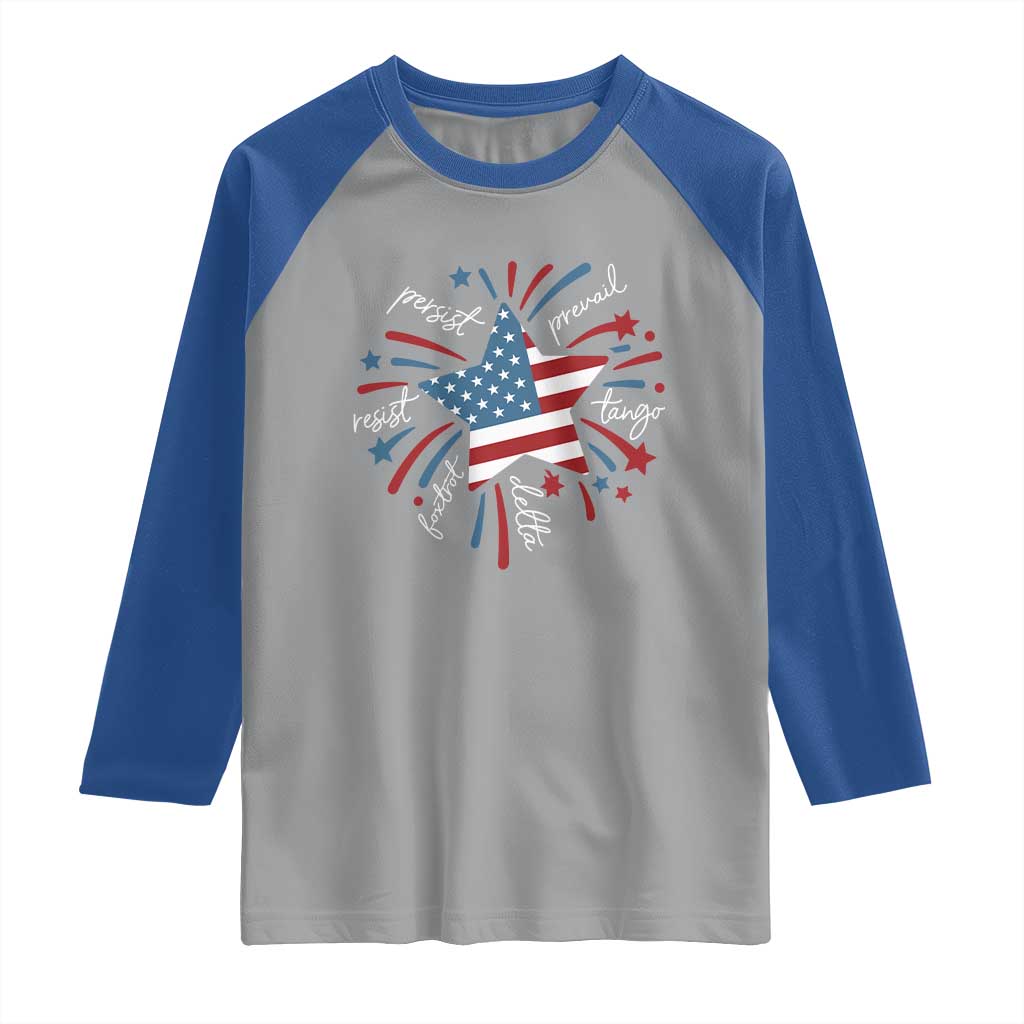 Funny 4th of July Fireworks Foxtrot Delta Tango Raglan Shirt - Wonder Print Shop