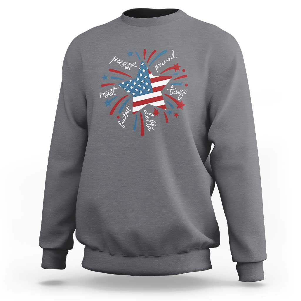 Funny 4th of July Fireworks Foxtrot Delta Tango Sweatshirt - Wonder Print Shop