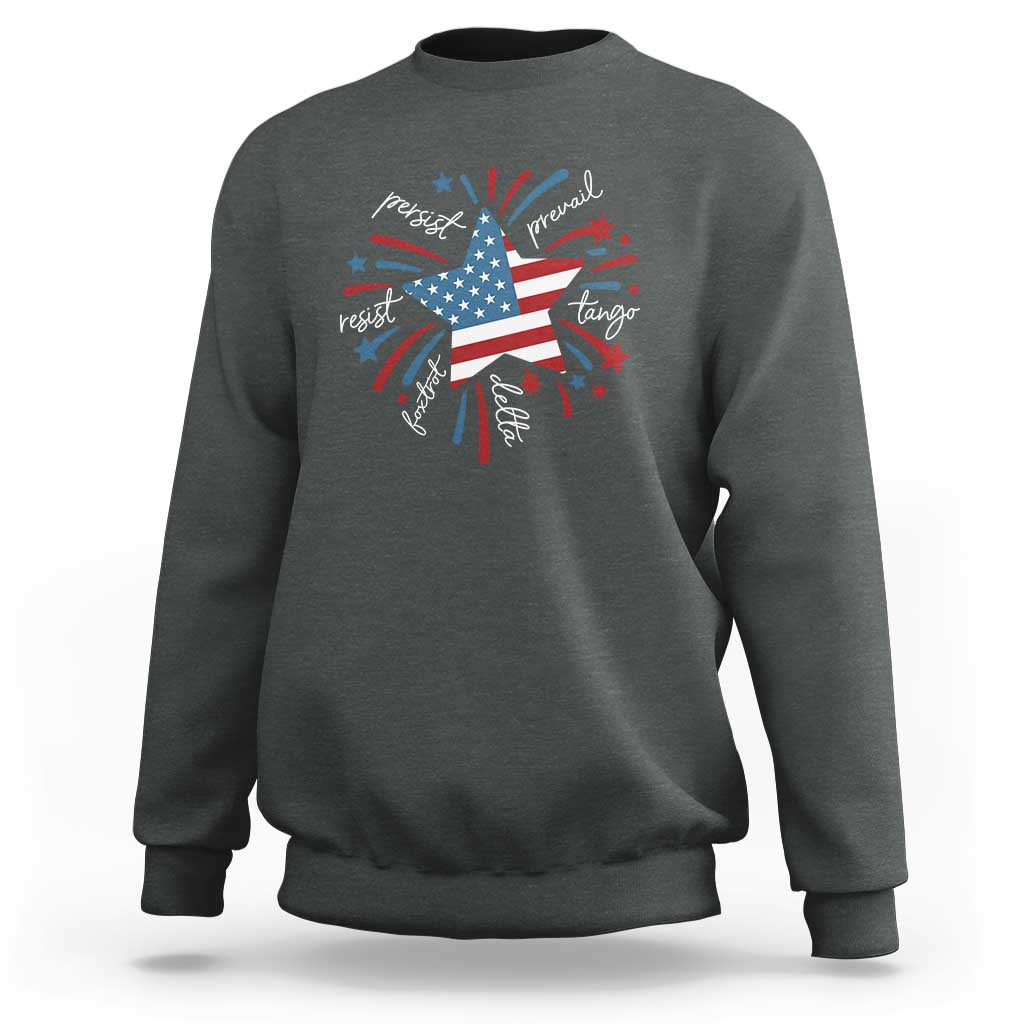 Funny 4th of July Fireworks Foxtrot Delta Tango Sweatshirt - Wonder Print Shop