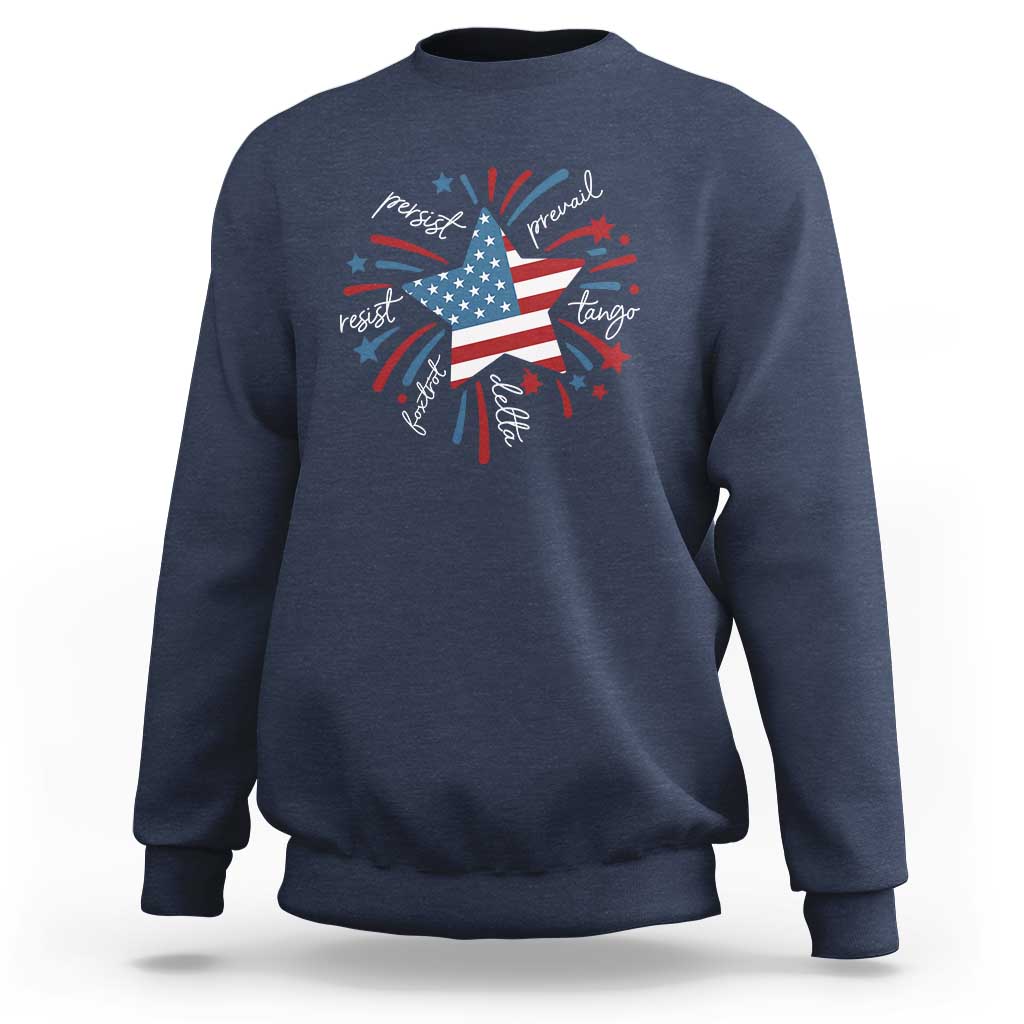 Funny 4th of July Fireworks Foxtrot Delta Tango Sweatshirt - Wonder Print Shop