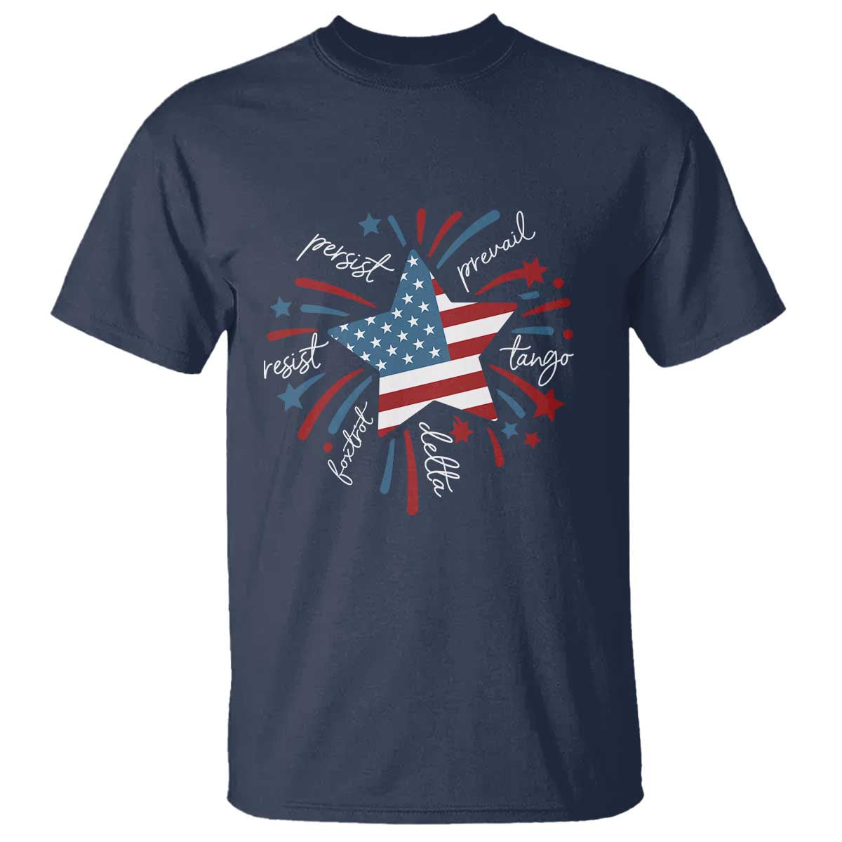 Funny 4th of July Fireworks Foxtrot Delta Tango T Shirt - Wonder Print Shop