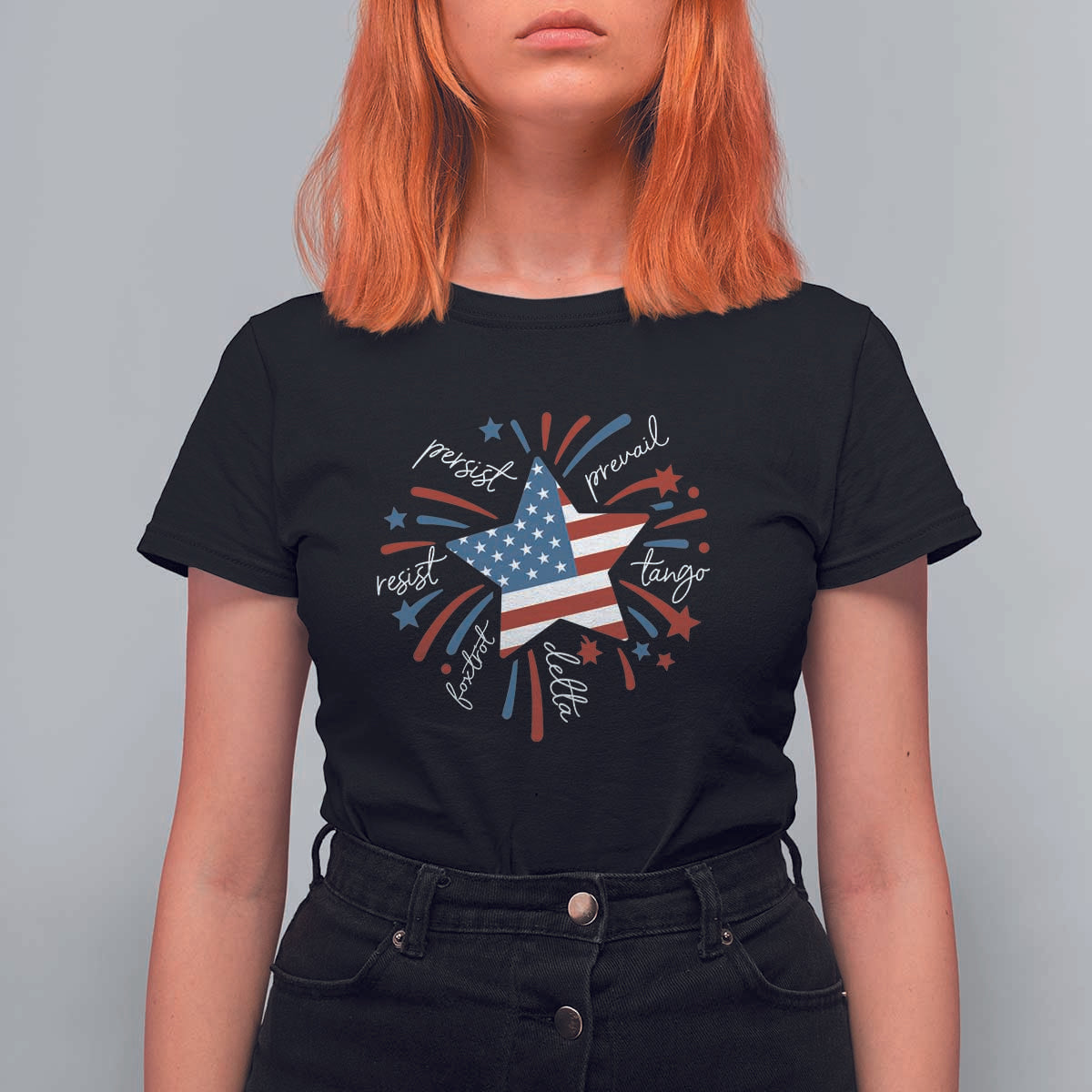 Funny 4th of July Fireworks Foxtrot Delta Tango T Shirt For Women - Wonder Print Shop