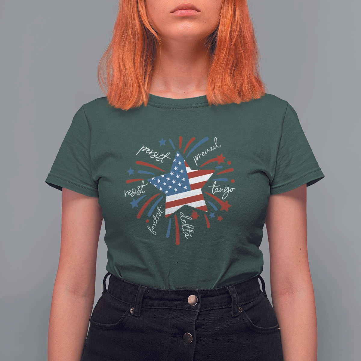 Funny 4th of July Fireworks Foxtrot Delta Tango T Shirt For Women - Wonder Print Shop