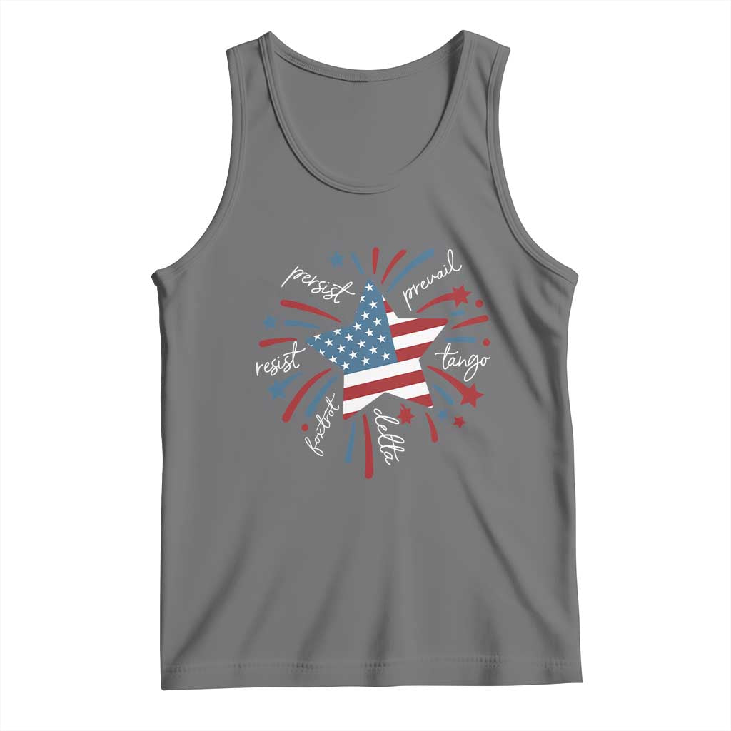 Funny 4th of July Fireworks Foxtrot Delta Tango Tank Top - Wonder Print Shop
