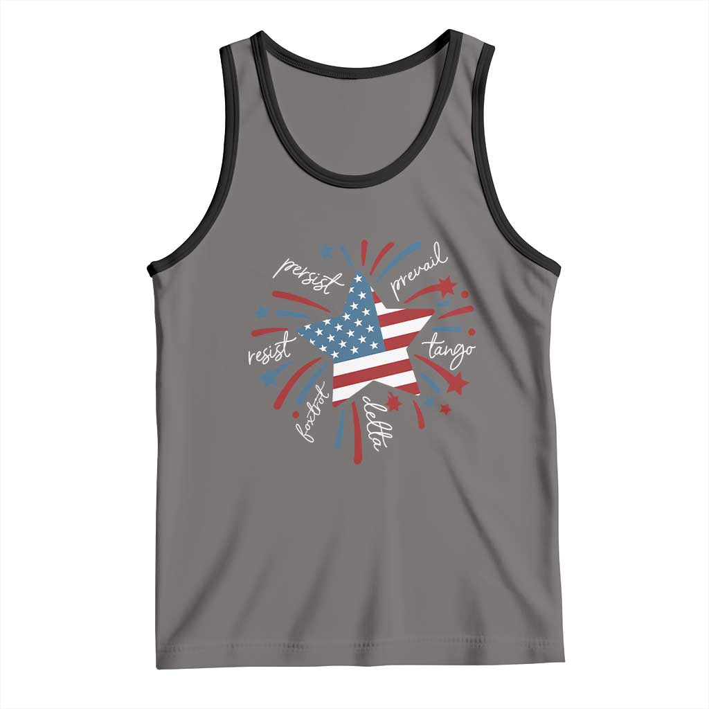 Funny 4th of July Fireworks Foxtrot Delta Tango Tank Top - Wonder Print Shop