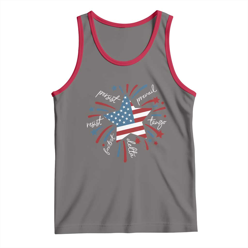 Funny 4th of July Fireworks Foxtrot Delta Tango Tank Top - Wonder Print Shop