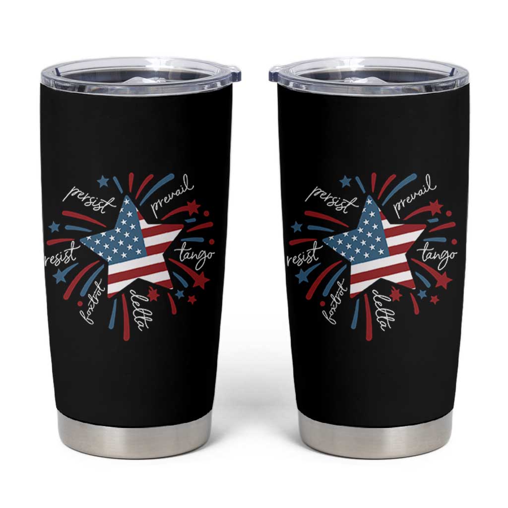 Funny 4th of July Fireworks Foxtrot Delta Tango Tumbler Cup - Wonder Print Shop