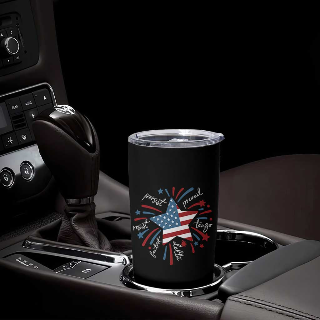 Funny 4th of July Fireworks Foxtrot Delta Tango Tumbler Cup - Wonder Print Shop