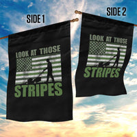 Funny Gardening Lawn Mower Garden Flag Look At Those Stripes American Flag - Wonder Print Shop