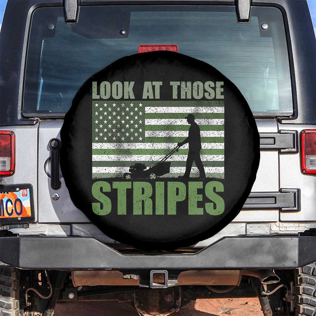 Funny Gardening Lawn Mower Spare Tire Cover Look At Those Stripes American Flag - Wonder Print Shop