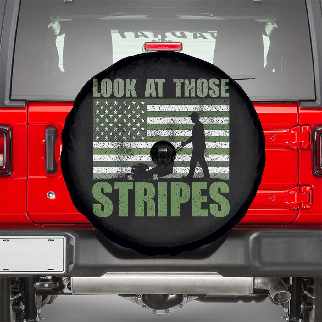 Funny Gardening Lawn Mower Spare Tire Cover Look At Those Stripes American Flag - Wonder Print Shop