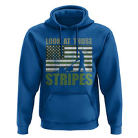 Funny Gardening Lawn Mower Hoodie Look At Those Stripes American Flag - Wonder Print Shop