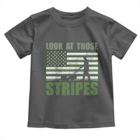Funny Gardening Lawn Mower Toddler T Shirt Look At Those Stripes American Flag - Wonder Print Shop