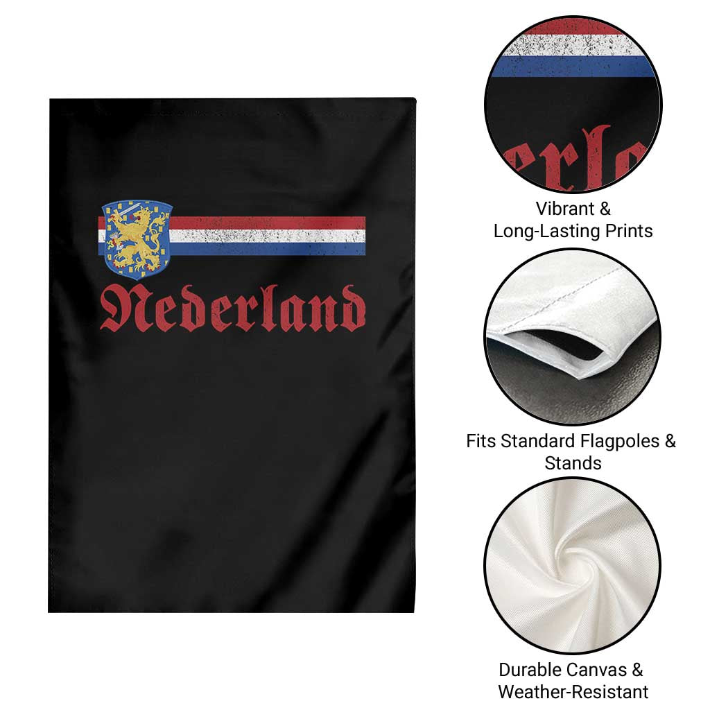 Nederland Holland Emblem Lion Vintage Dutch Flag Garden Flag