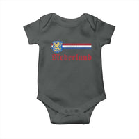 Nederland Holland Emblem Lion Vintage Dutch Flag Baby Onesie