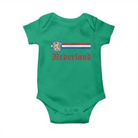 Nederland Holland Emblem Lion Vintage Dutch Flag Baby Onesie