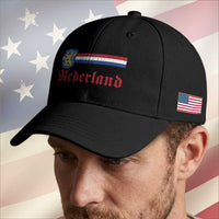 Nederland Holland Emblem Lion Vintage Dutch Flag Baseball Cap
