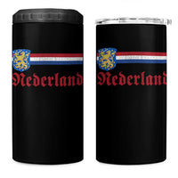 Nederland Holland Emblem Lion Vintage Dutch Flag 4 in 1 Can Cooler Tumbler