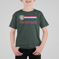 Nederland Holland Emblem Lion Vintage Dutch Flag T Shirt For Kid