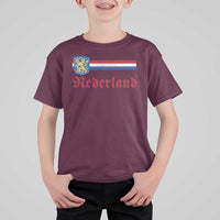 Nederland Holland Emblem Lion Vintage Dutch Flag T Shirt For Kid
