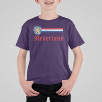 Nederland Holland Emblem Lion Vintage Dutch Flag T Shirt For Kid