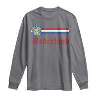Nederland Holland Emblem Lion Vintage Dutch Flag Long Sleeve Shirt