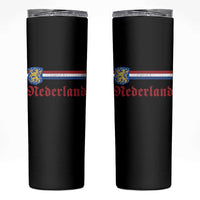 Nederland Holland Emblem Lion Vintage Dutch Flag Skinny Tumbler