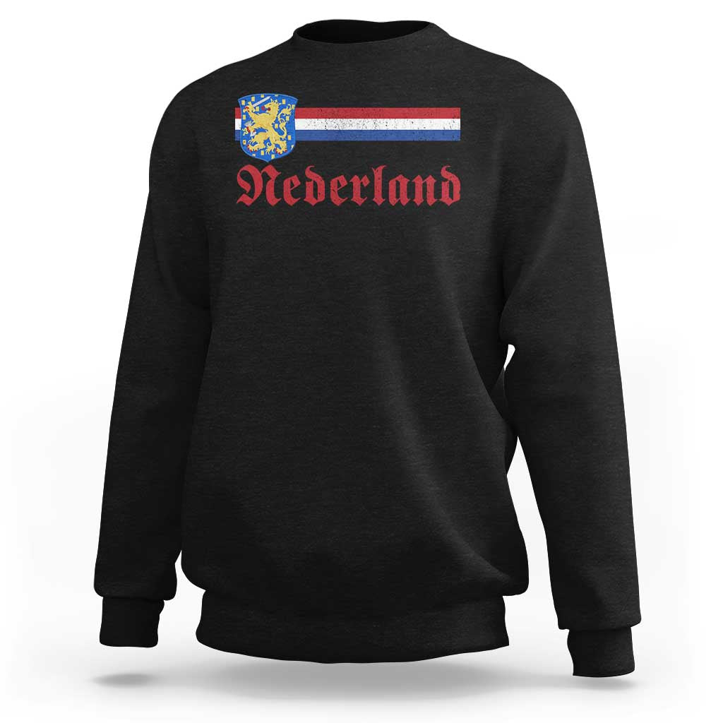 Nederland Holland Emblem Lion Vintage Dutch Flag Sweatshirt