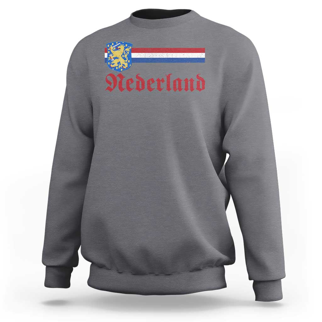 Nederland Holland Emblem Lion Vintage Dutch Flag Sweatshirt