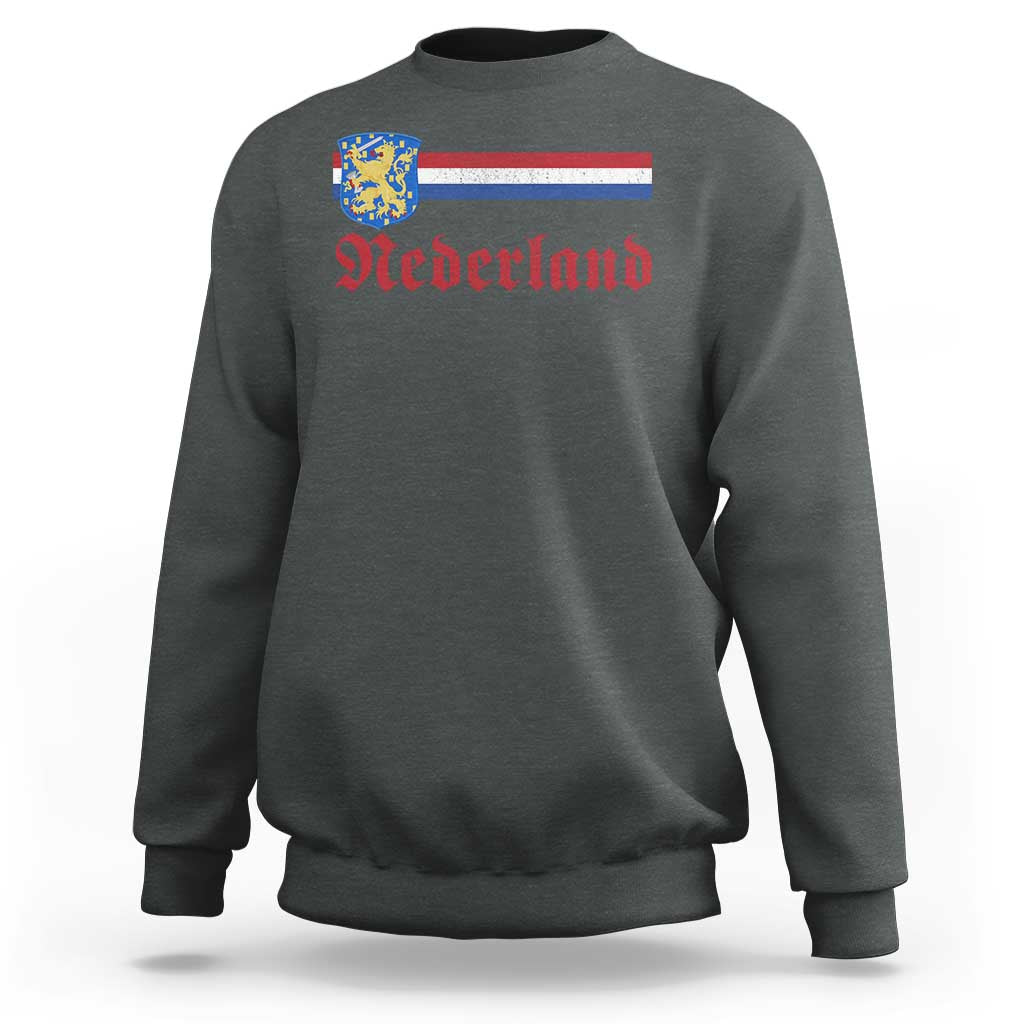 Nederland Holland Emblem Lion Vintage Dutch Flag Sweatshirt
